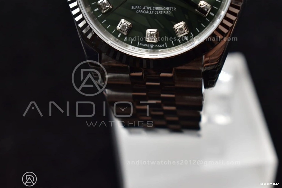 904L On Jubilee Best 36 VS 573 SS Bracelet Timeless VSF Edition DateJust Dial Diamond Steel Green 126234 1:1 0303